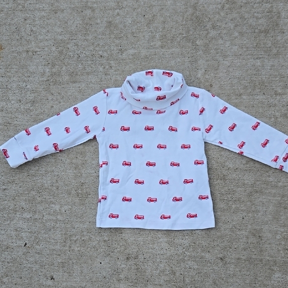 Little English Other - Litthite Long Sleeve Top with Red Print